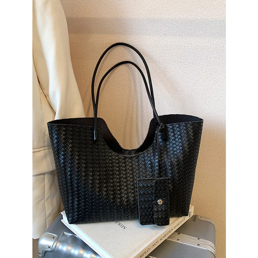 Woven Texture Large Capacity Tote Bag Apparel and Accessories