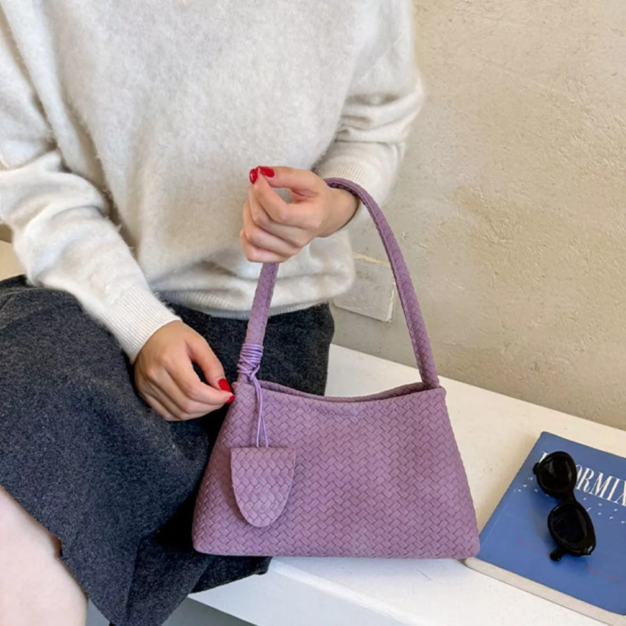 Woven Texture Shoulder Bag Apparel and Accessories