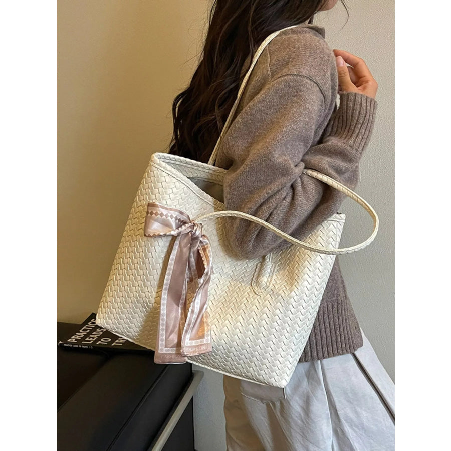 Woven Texture Shoulder Bag Apparel and Accessories
