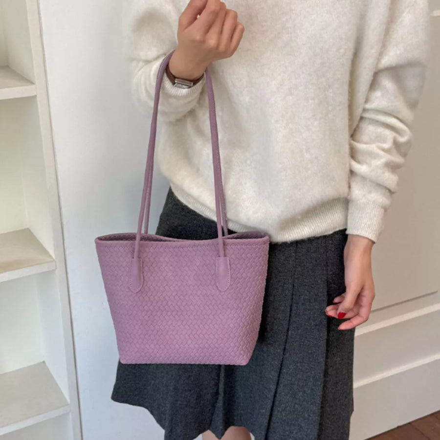 Woven Texture Shoulder Bag Apparel and Accessories