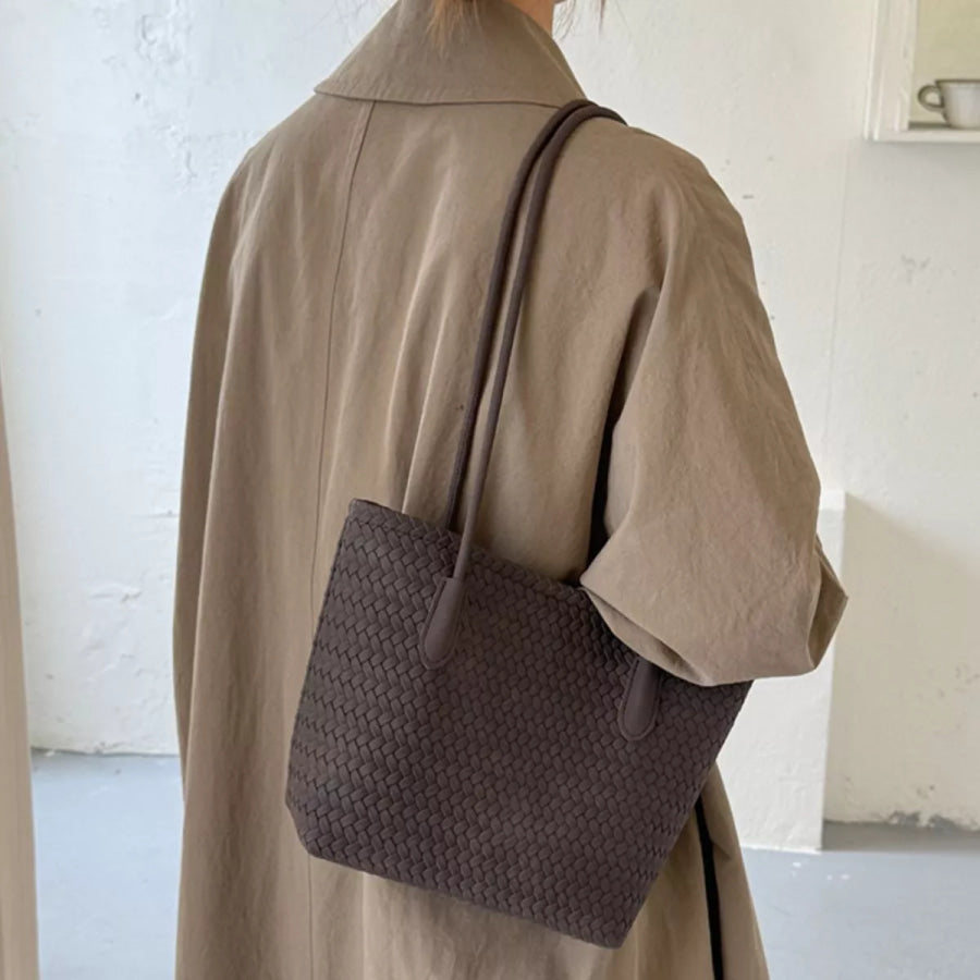 Woven Texture Shoulder Bag Apparel and Accessories