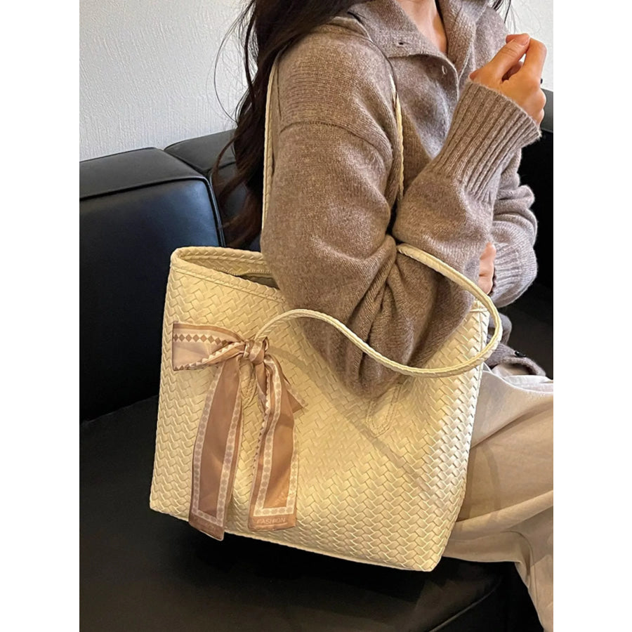 Woven Texture Shoulder Bag Apparel and Accessories