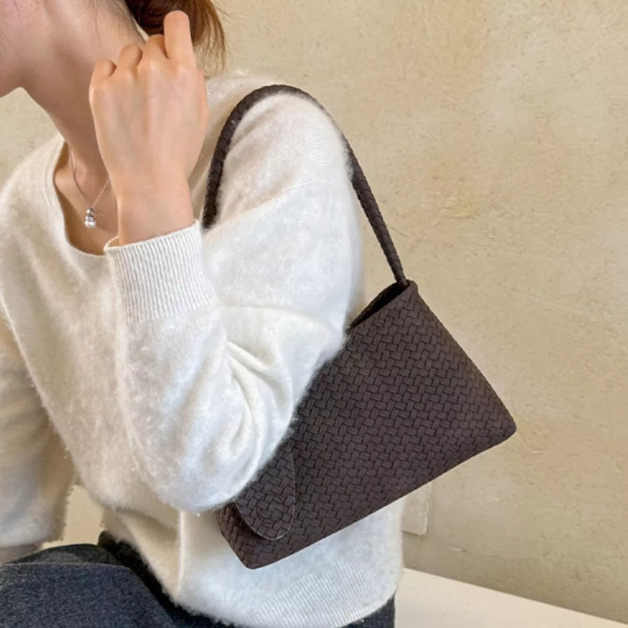 Woven Texture Shoulder Bag Apparel and Accessories