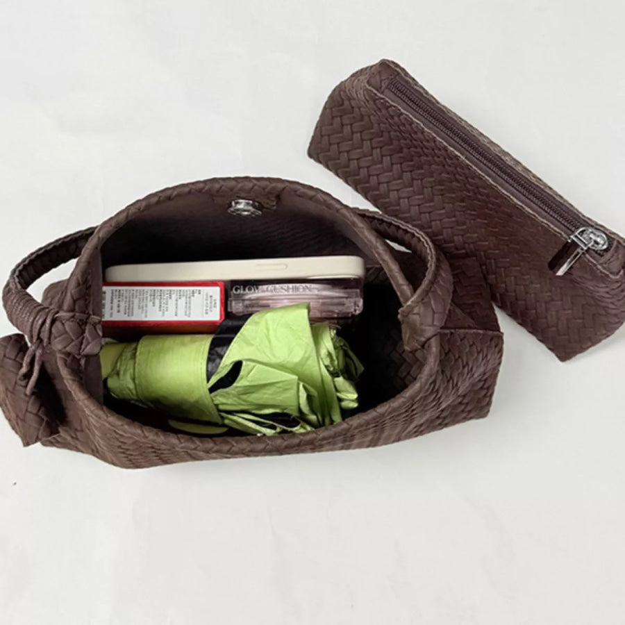 Woven Texture Shoulder Bag Apparel and Accessories