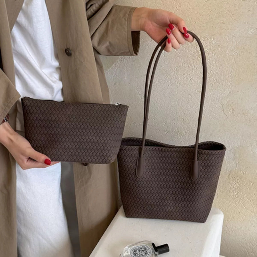 Woven Texture Shoulder Bag Apparel and Accessories