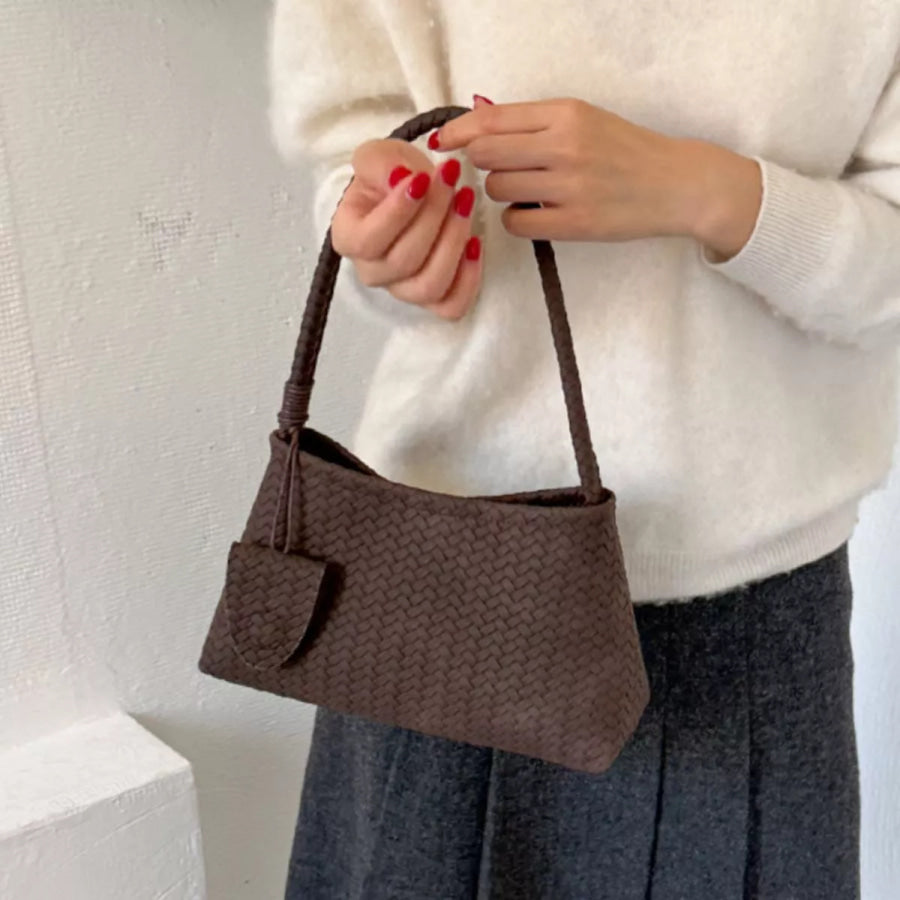 Woven Texture Shoulder Bag Apparel and Accessories