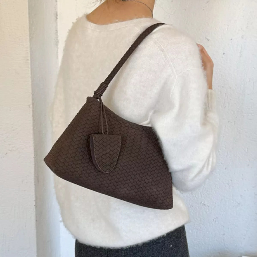Woven Texture Shoulder Bag Apparel and Accessories