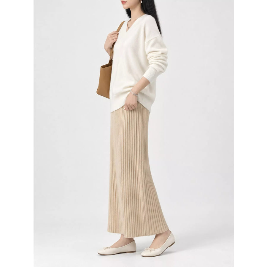 Wrap-Front Long Sleeve Sweater Apparel and Accessories