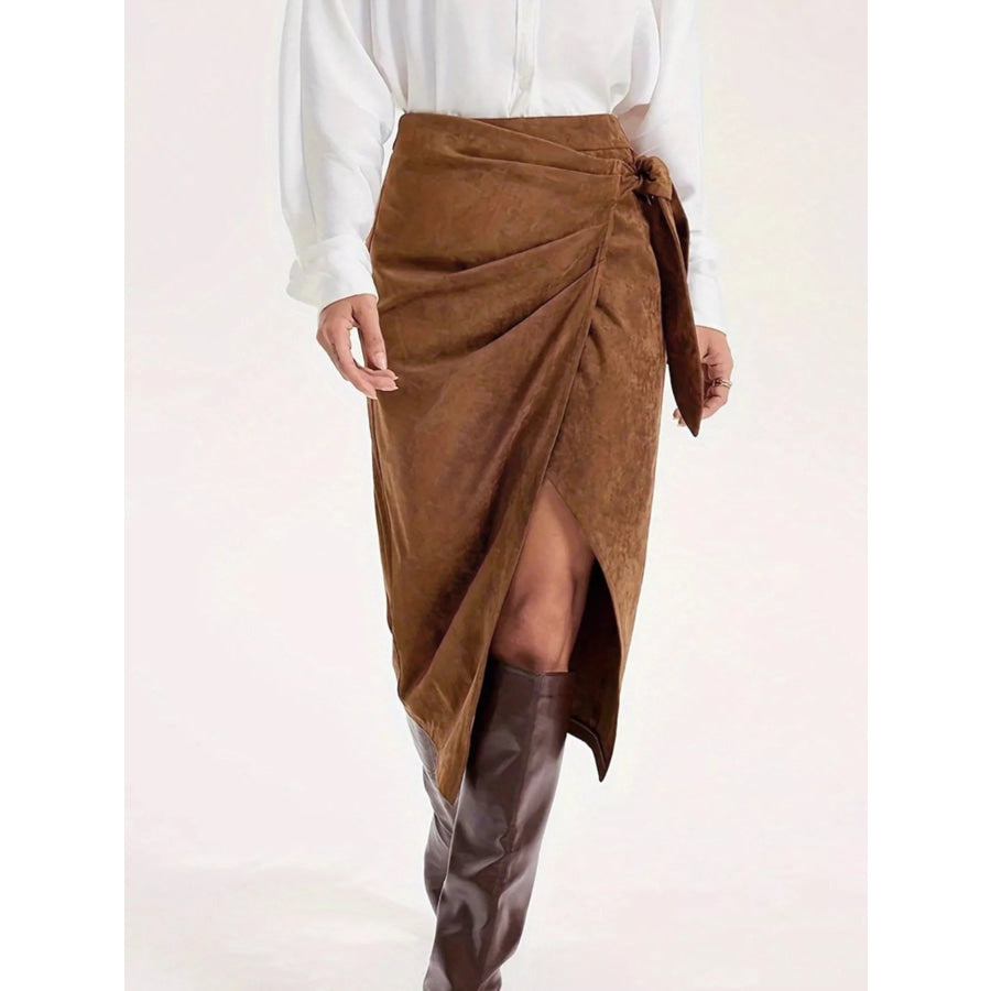 Wrap Midi Skirt Apparel and Accessories