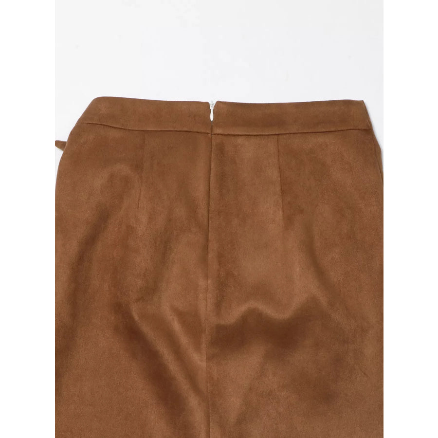 Wrap Midi Skirt Apparel and Accessories