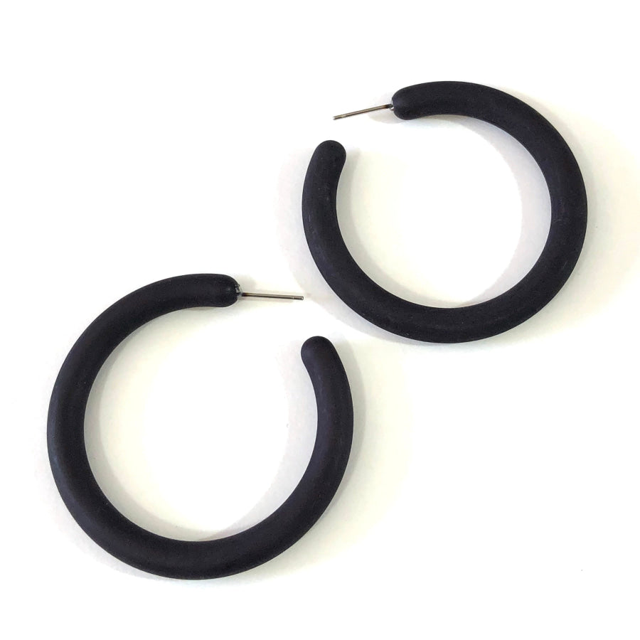 XL Jelly Hoop Earrings - 2 inch Hoops