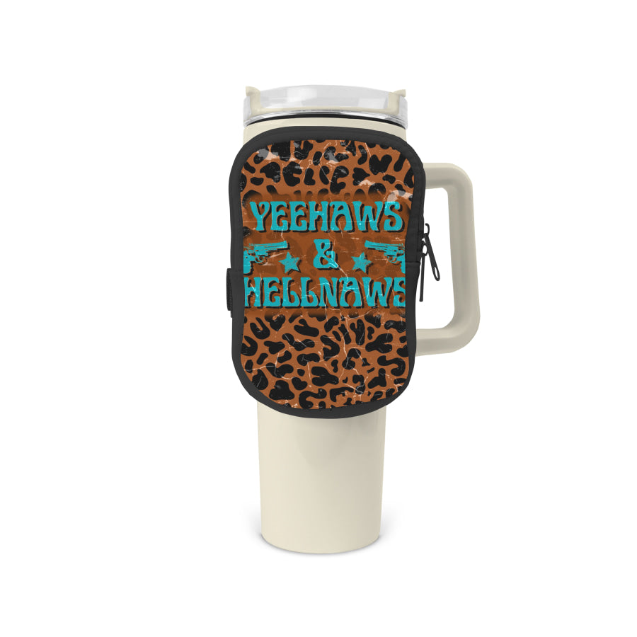 Yeehaws &amp; Hellnaws Zippered Pouch/Bag For 40oz Tumbler Tumbler