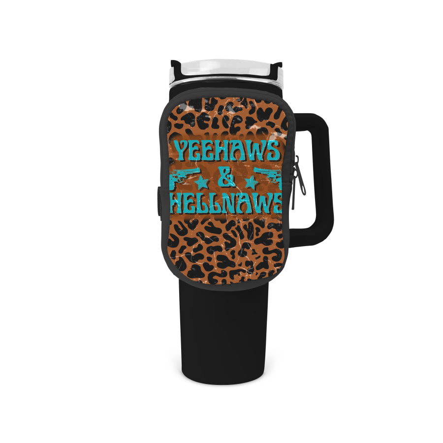 Yeehaws &amp; Hellnaws Zippered Pouch/Bag For 40oz Tumbler Tumbler