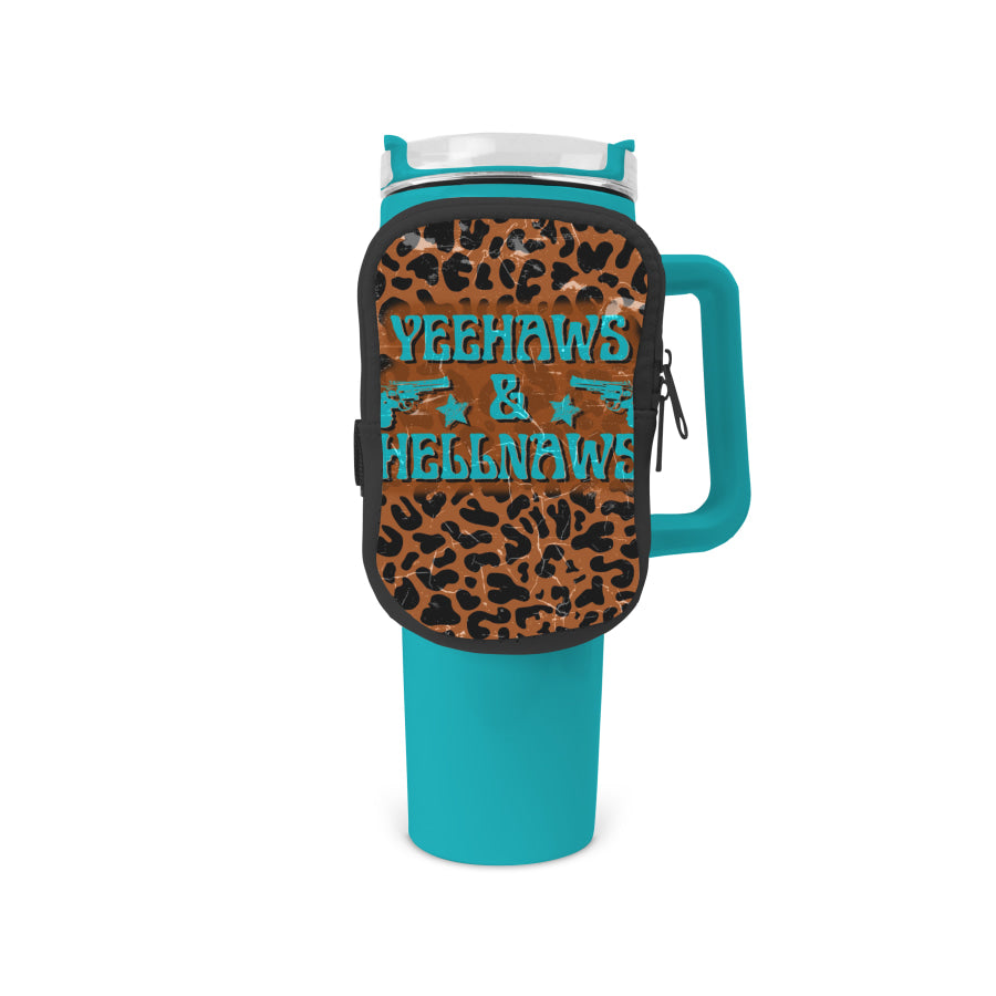 Yeehaws &amp; Hellnaws Zippered Pouch/Bag For 40oz Tumbler Tumbler