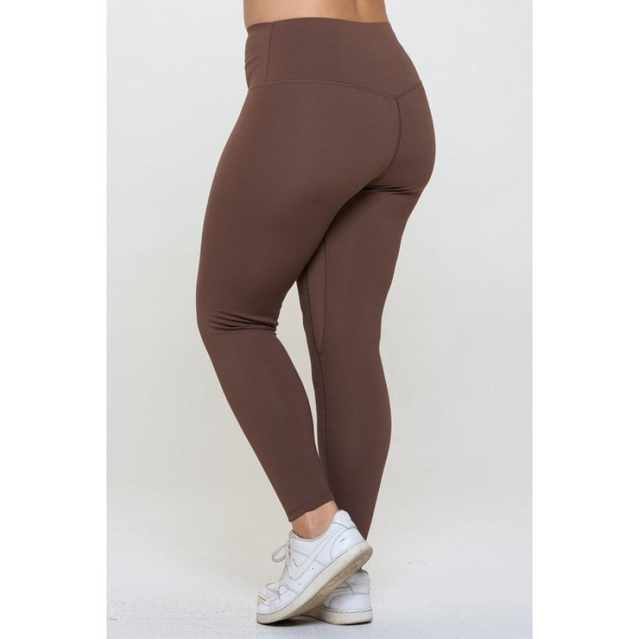 Yelete Full Size Fleece Lined High Waisted Leggings Apparel and Accessories