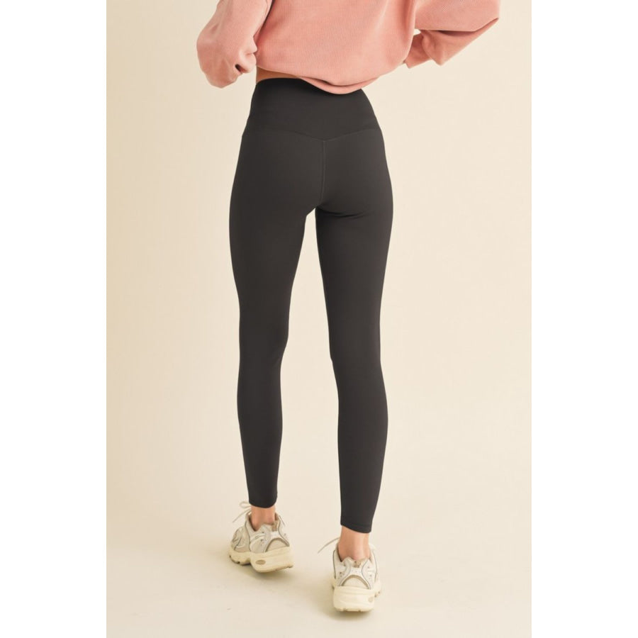 Yelete Full Size Fleece Lined High Waisted Leggings Black / S Apparel and Accessories