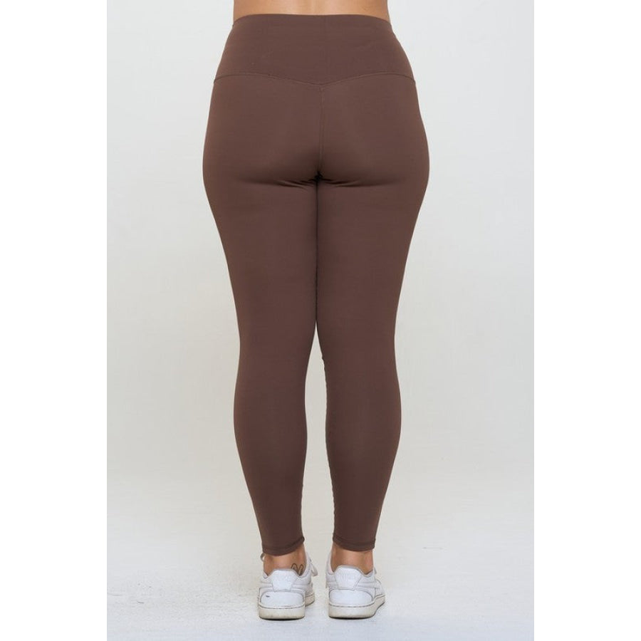 Yelete Full Size Fleece Lined High Waisted Leggings Apparel and Accessories