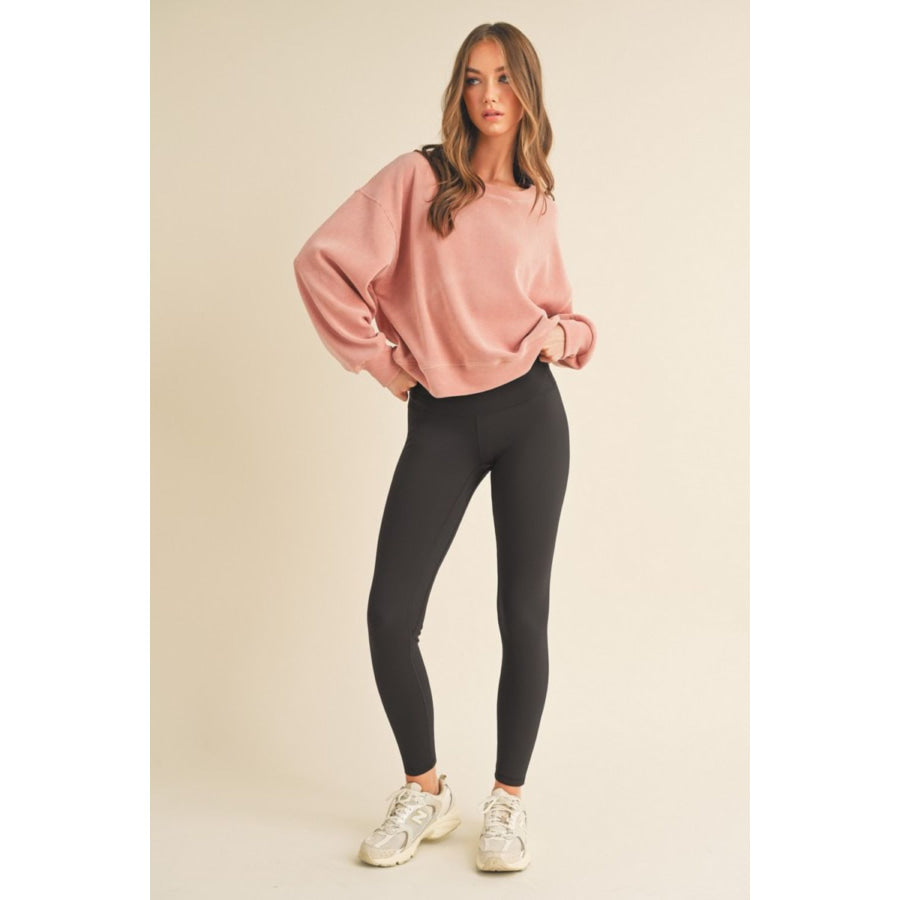 Yelete Full Size Fleece Lined High Waisted Leggings Apparel and Accessories