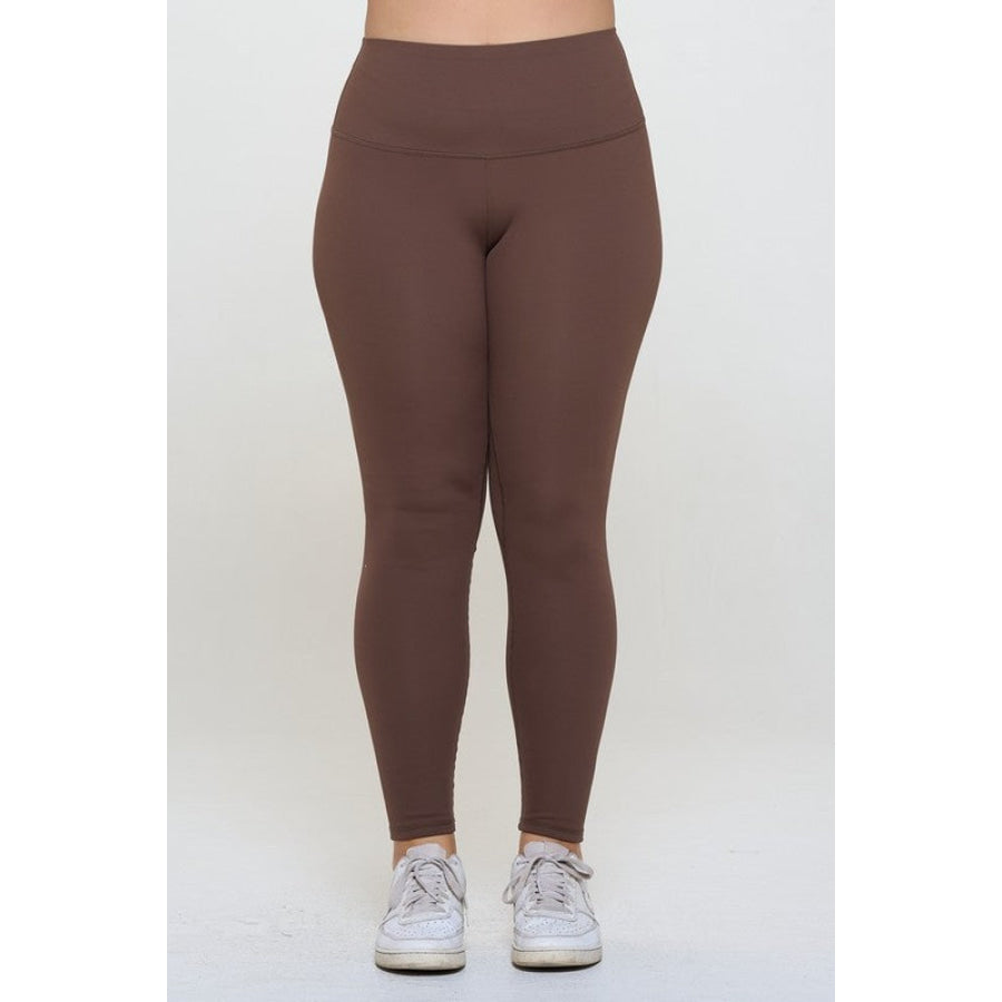 Yelete Full Size Fleece Lined High Waisted Leggings Apparel and Accessories