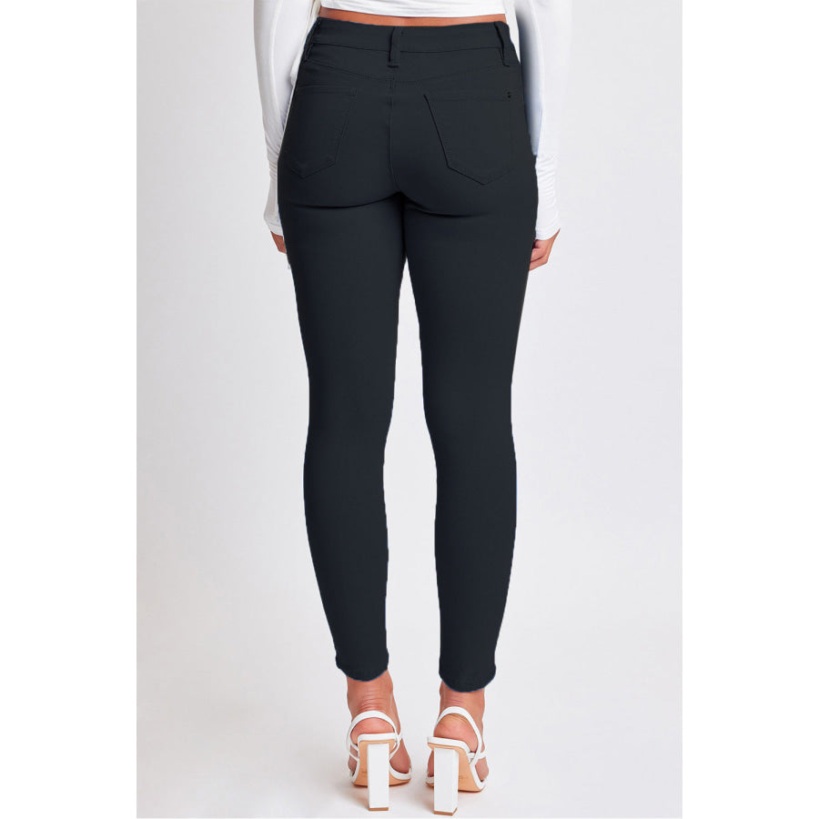 YMI Jeanswear Full Size Hyperstretch Mid-Rise Skinny Pants Black / S Denim