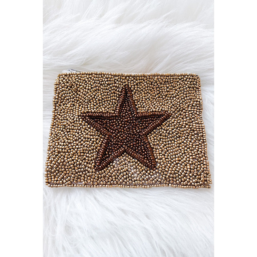 You’re A Star Gold Beaded Coin Purse WS 600 Accessories