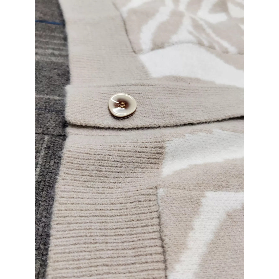 Zebra Print Button Up Cardigan Apparel and Accessories
