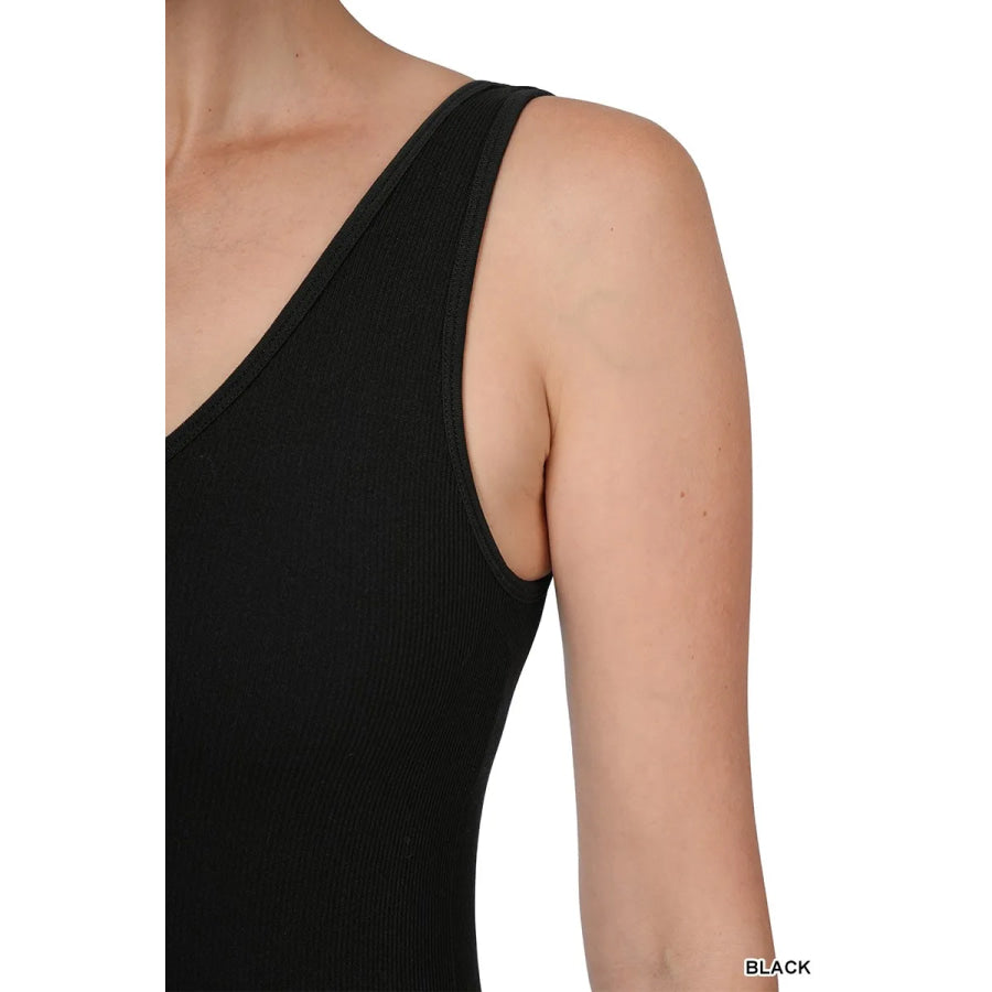 Zenana Breathable Seamless Ribbed Sports Jumpsuit Apparel and Accessories