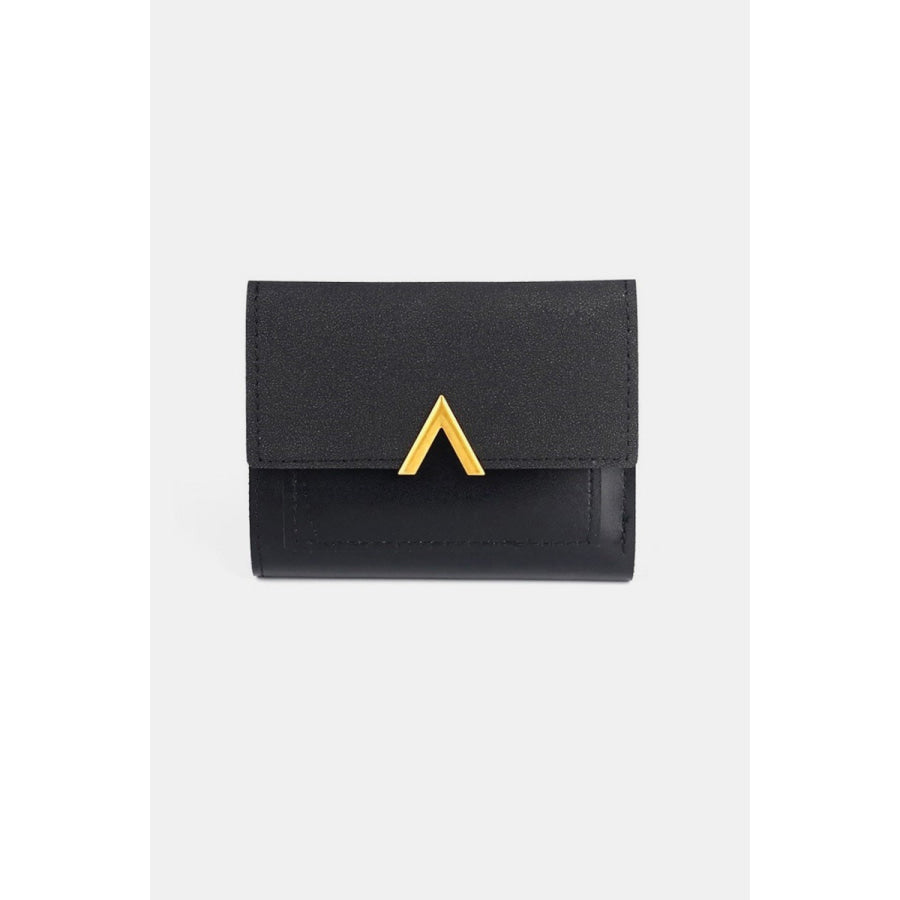 Zenana Compact Trifold Wallet Black / One Size Apparel and Accessories