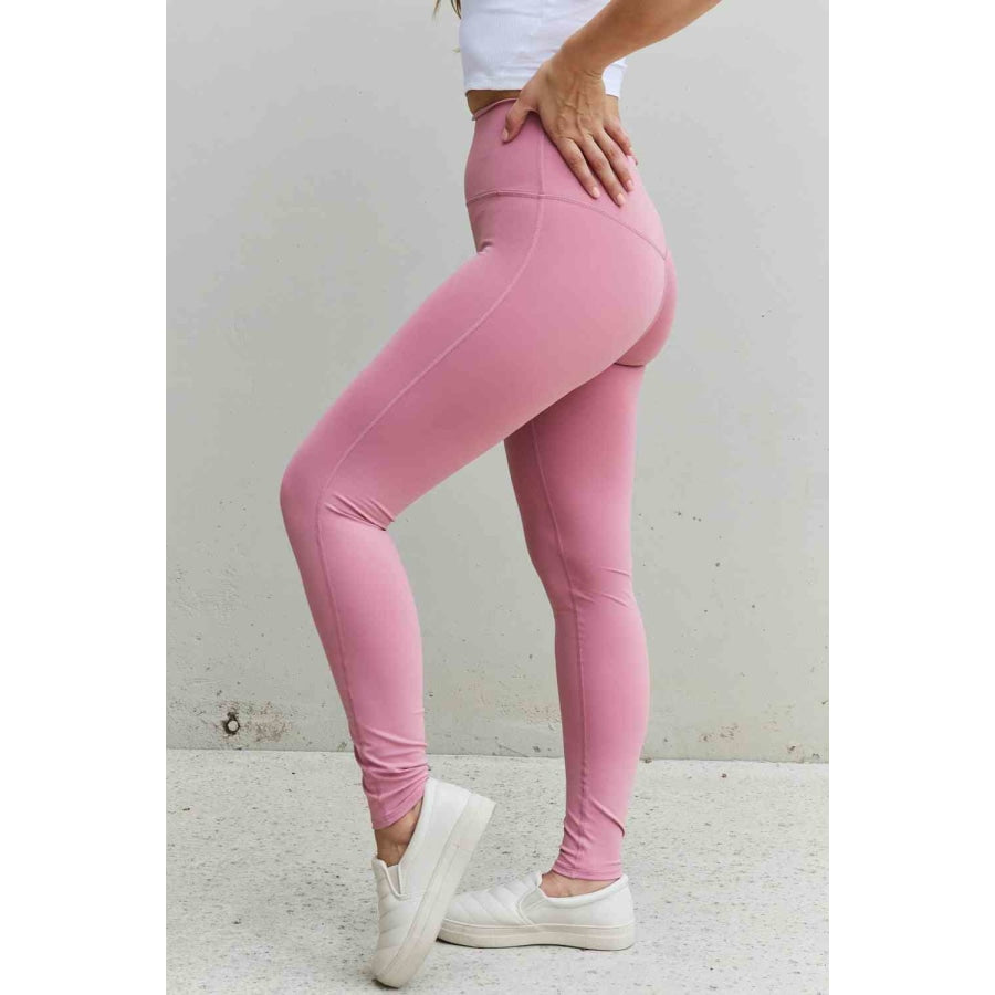 Sandee Rain Boutique - Zenana Fit For You Full Size High Waist Active  Leggings in Light Rose Trendsi - Sandee Rain Boutique