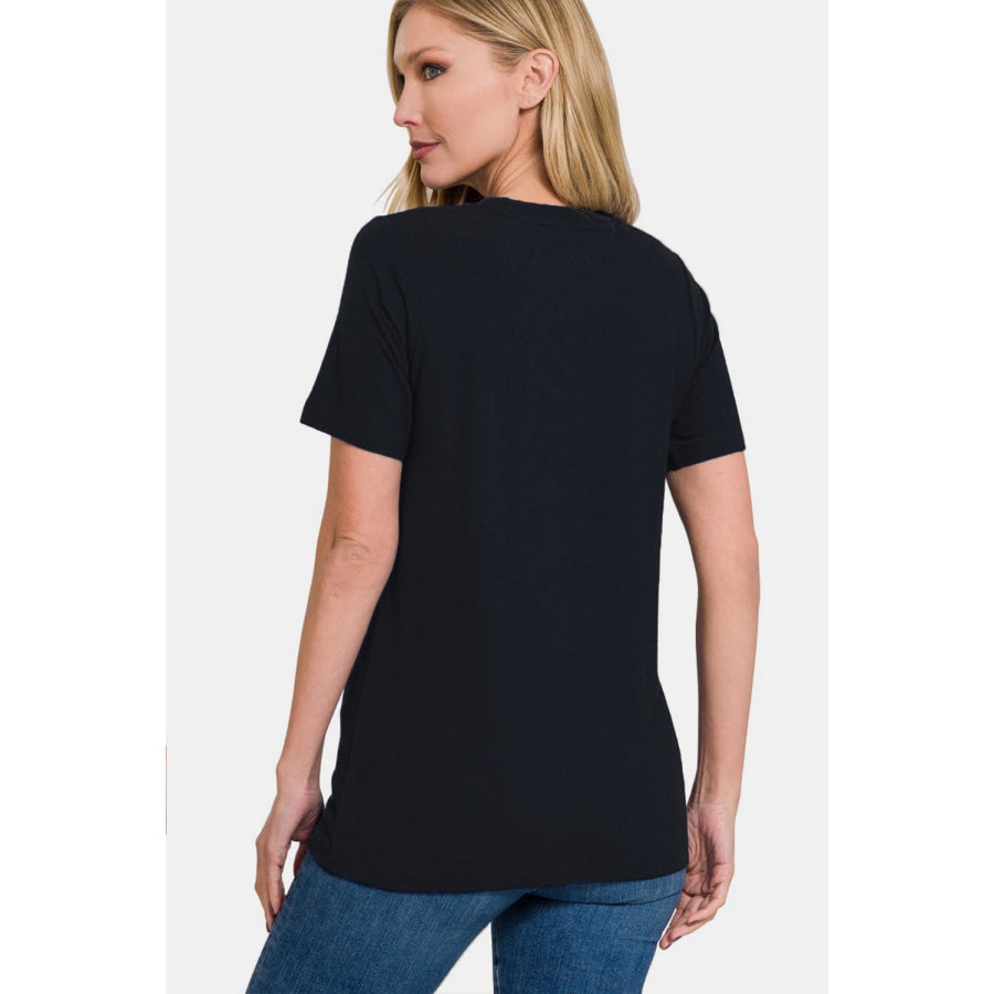 Zenana Full Size Crew Neck Short Sleeve T-Shirt Apparel and Accessories