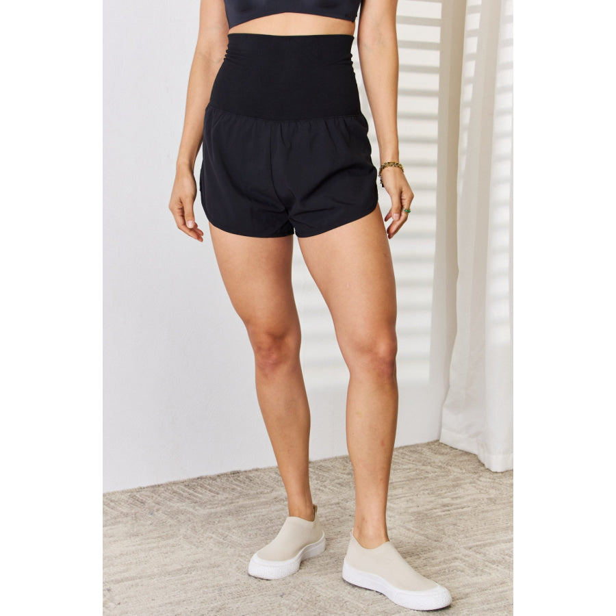 Zenana Full Size High Waist Tummy Control Shorts Black / S Apparel and Accessories