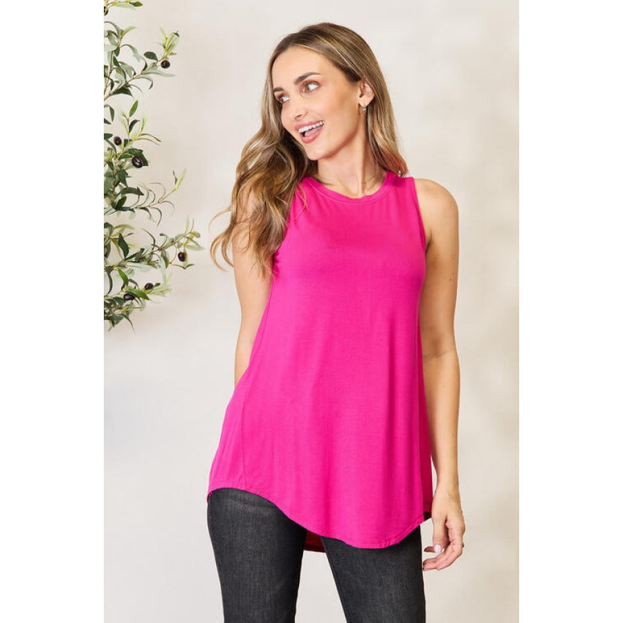 Zenana Full Size Round Neck Tank Apparel and Accessories