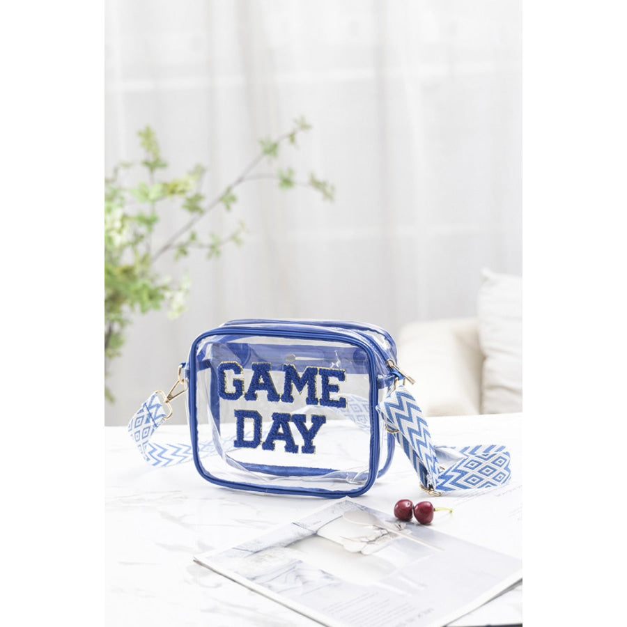 Zenana GAME DAY Stadium Approved Transparent Crossbody Bag Apparel and Accessories