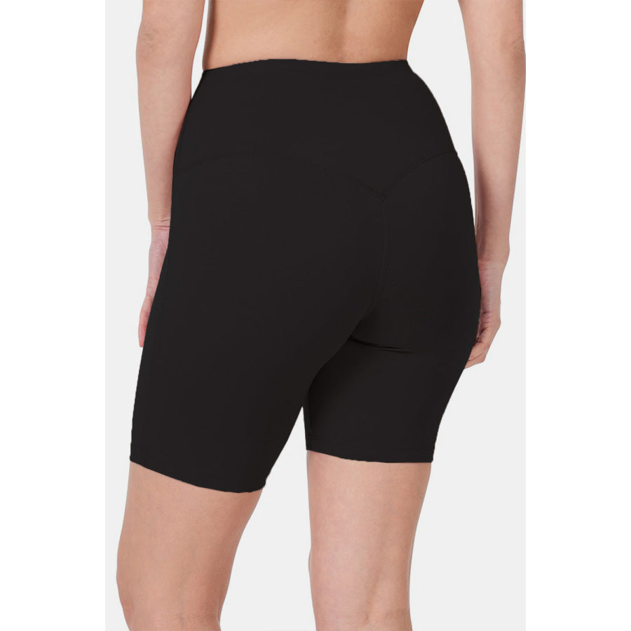 Zenana High Waist Active Shorts Apparel and Accessories