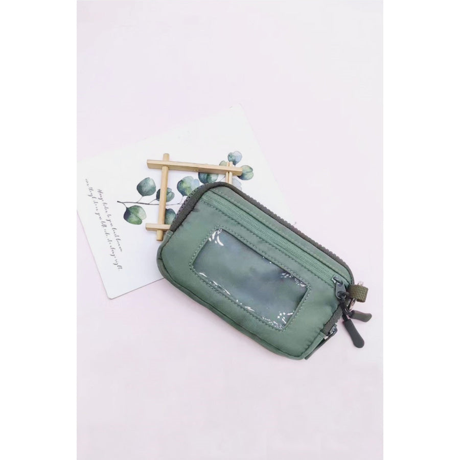 Zenana Keychain Pouch ID Card Wallet Sage / One Size Apparel and Accessories