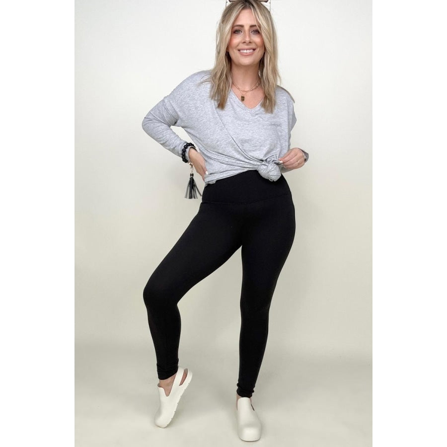 Zenana Outfitters, Pants & Jumpsuits, Better Cotton Wide Waistband Full  Length Leggings With Pockets