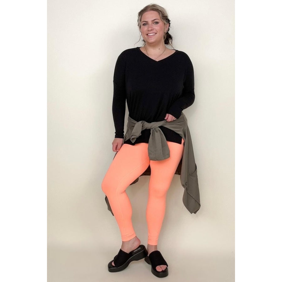Zenana Premium Microfiber Wide Waistband Leggings – The Clothing