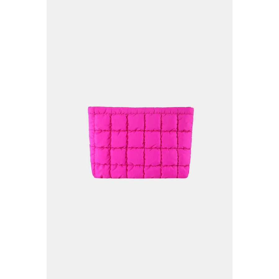 Zenana Quilted Puffy Pouch Clutch Bag Apparel and Accessories