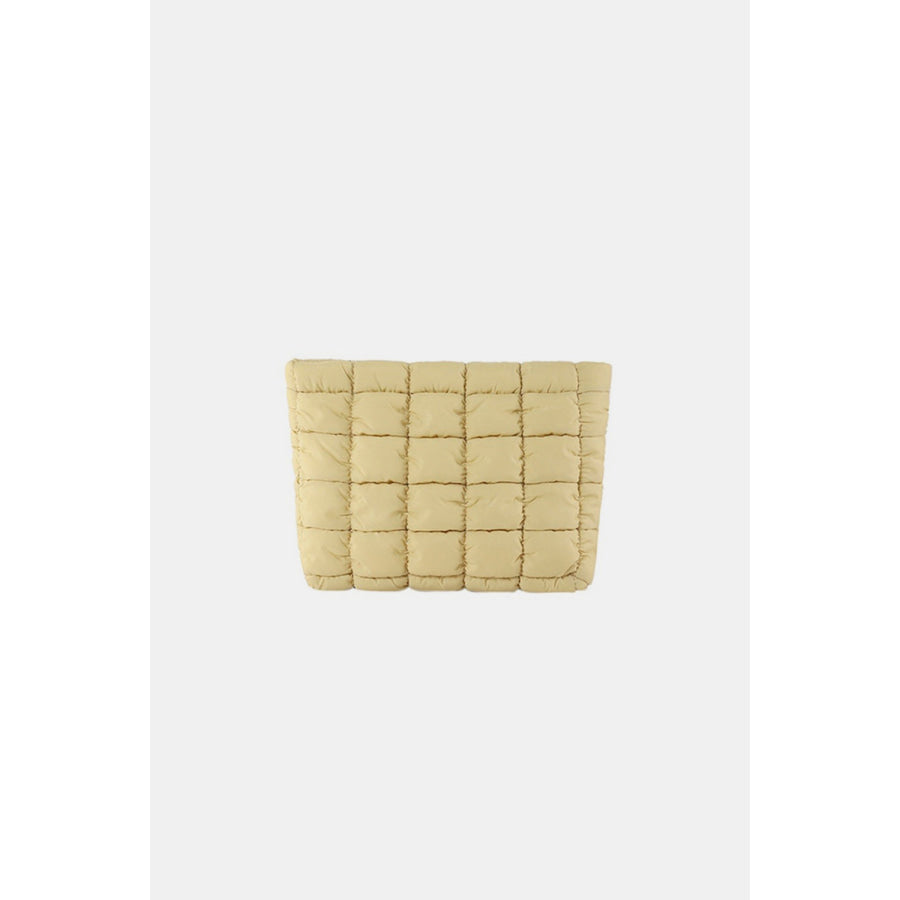 Zenana Quilted Puffy Pouch Clutch Bag Apparel and Accessories