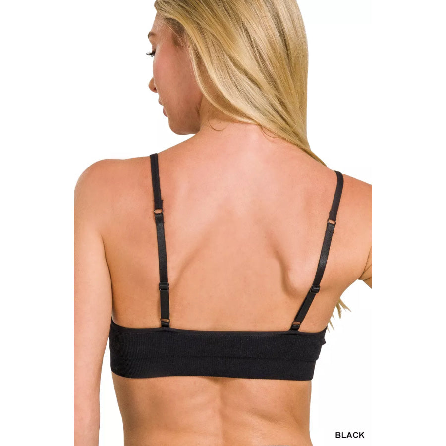 Zenana Seamless Classic Bra with Removable Bra Pads Apparel and Accessories
