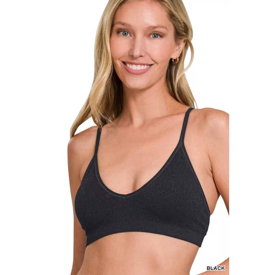 Zenana Seamless Classic Bra with Removable Bra Pads Apparel and Accessories