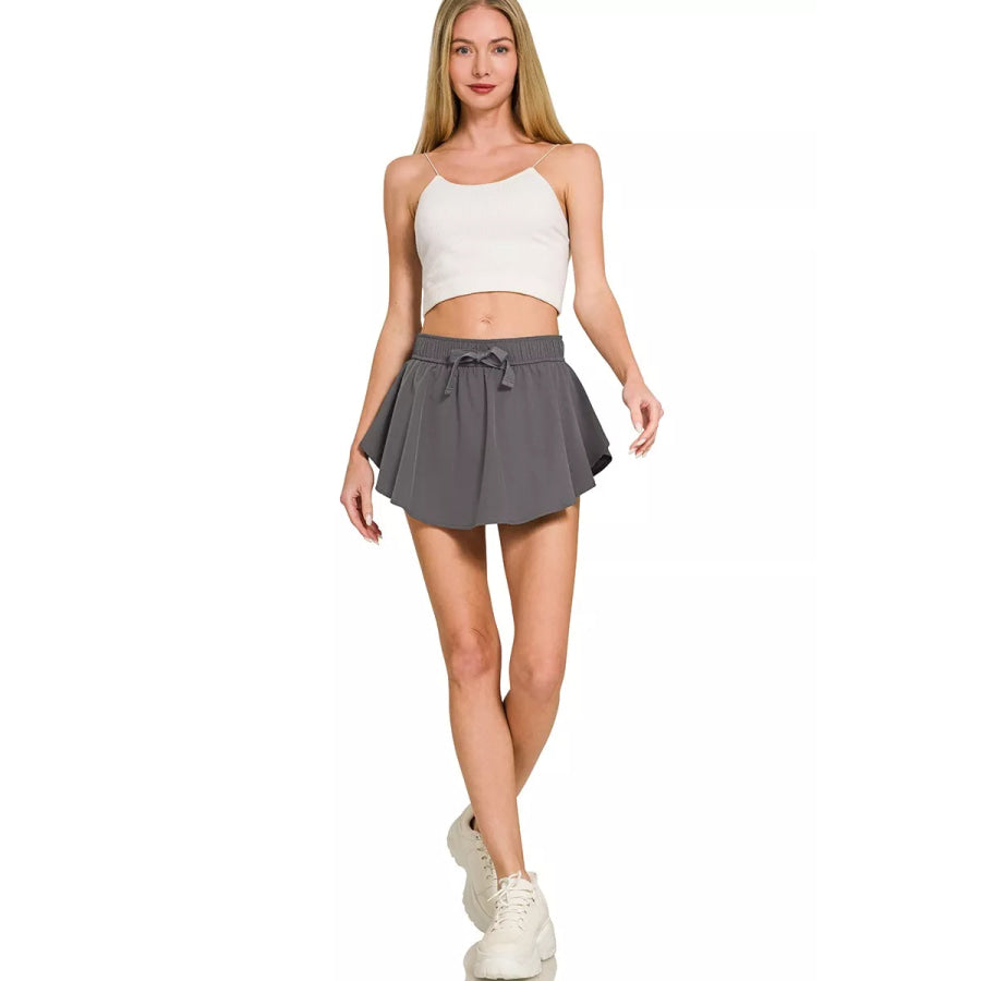 Zenana Soft Woven Active Skorts Apparel and Accessories