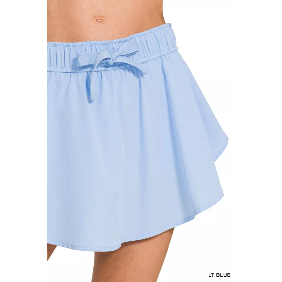Zenana Soft Woven Active Skorts with Pockets Apparel and Accessories