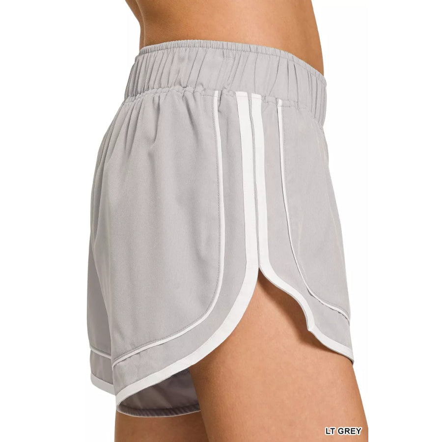 Zenana Soft Woven Lined Dolphin Shorts Apparel and Accessories