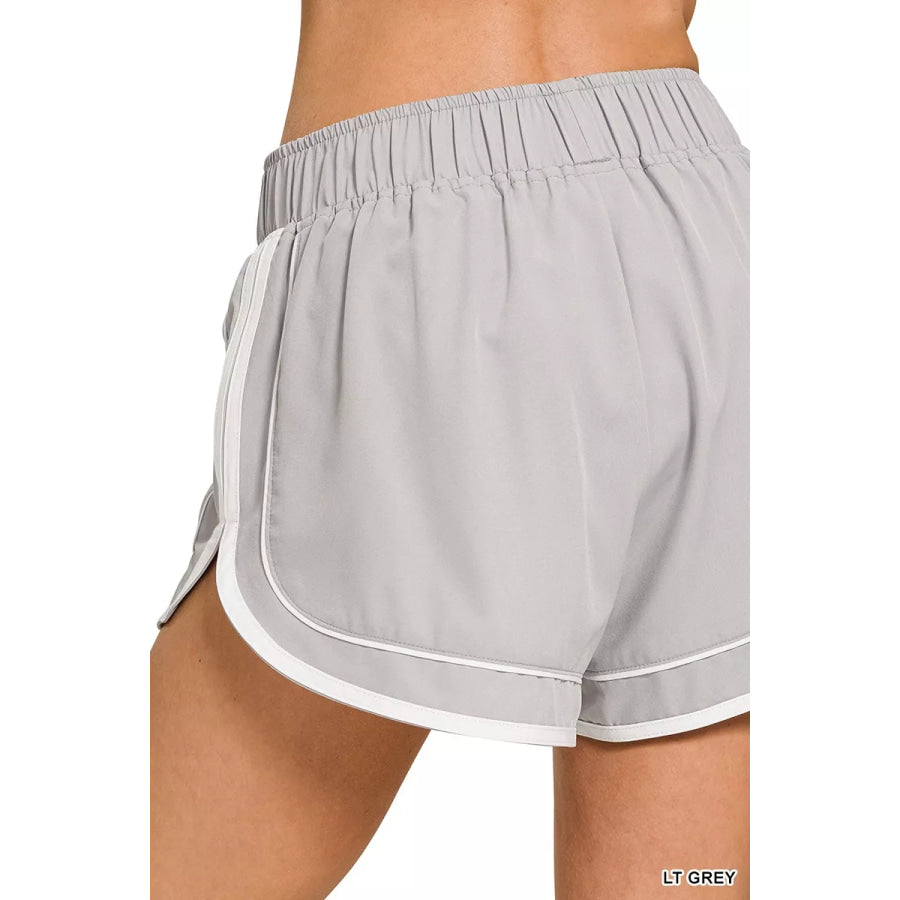 Zenana Soft Woven Lined Dolphin Shorts Apparel and Accessories