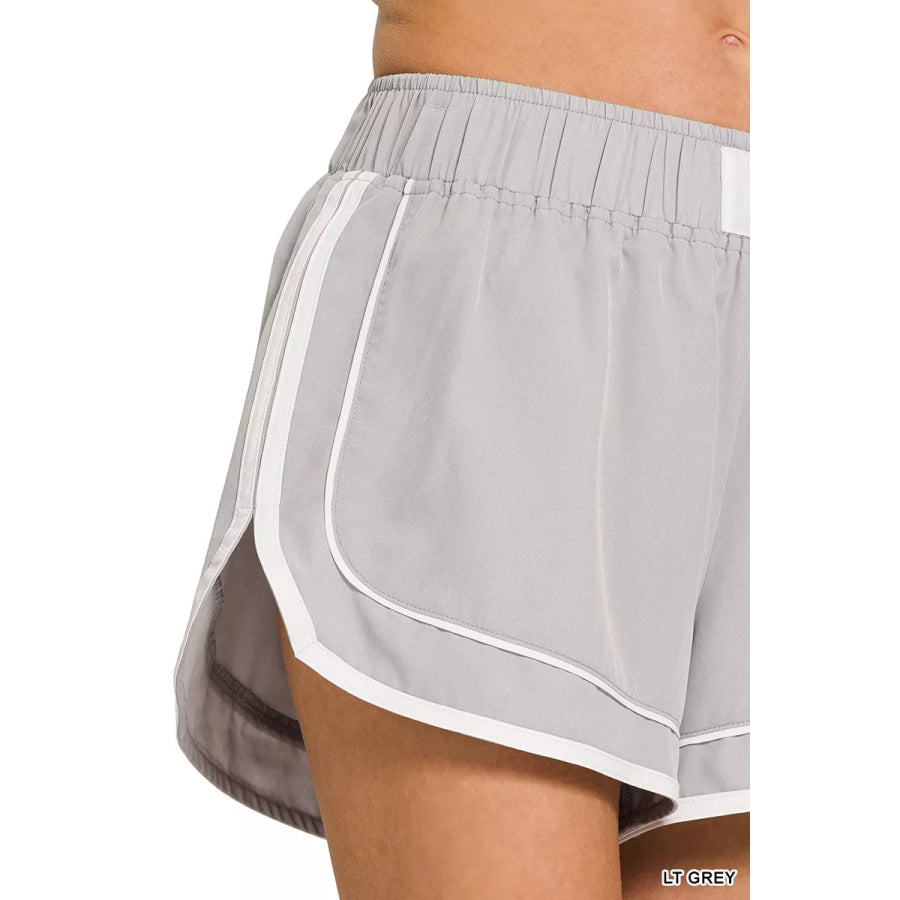 Zenana Soft Woven Lined Dolphin Shorts Apparel and Accessories