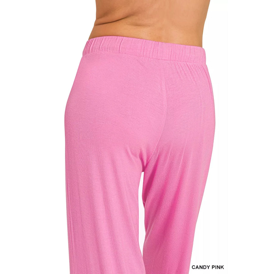 Zenana V-neck Oversized Top & Pants Set Apparel and Accessories
