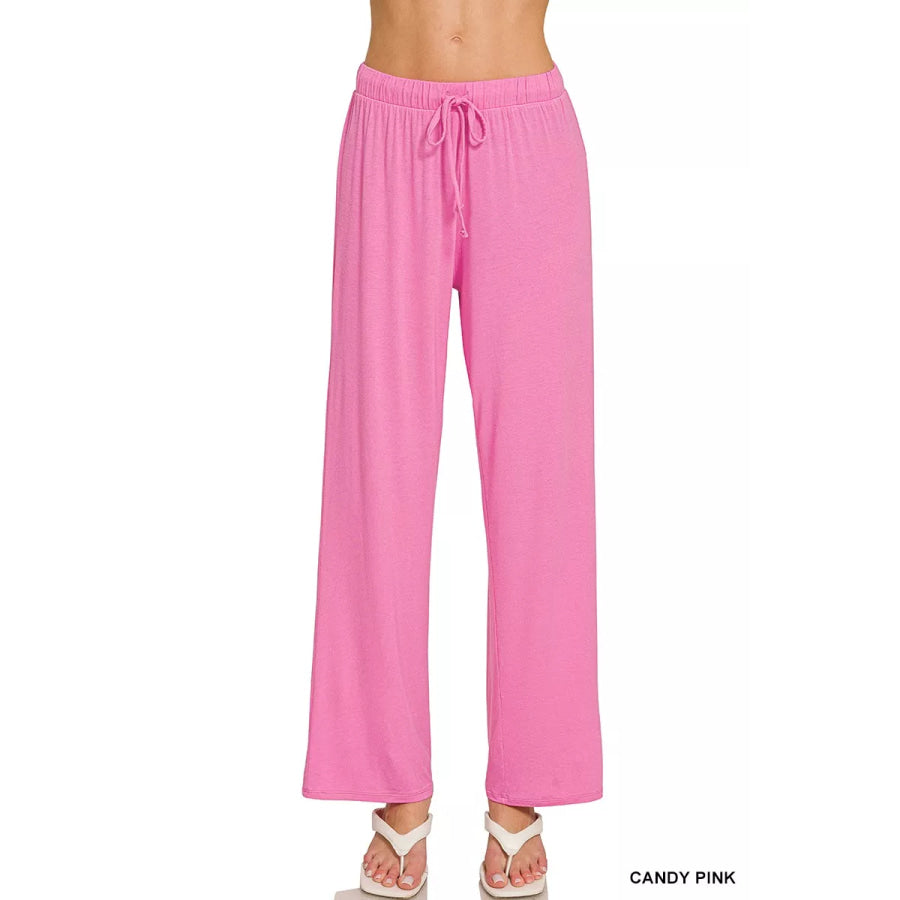 Zenana V-neck Oversized Top & Pants Set Apparel and Accessories
