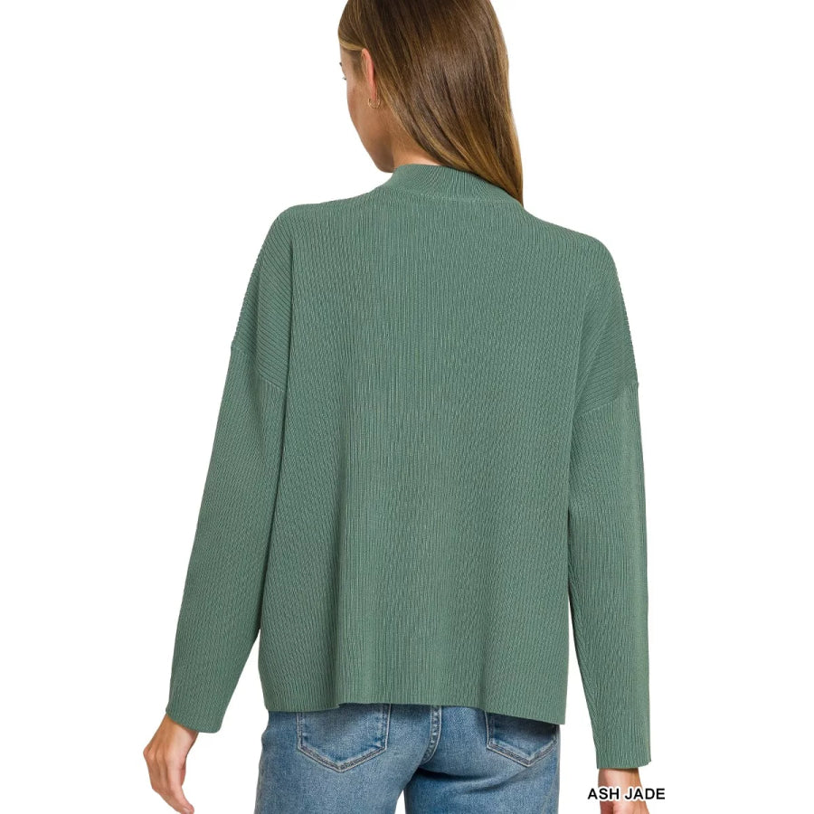 Zenana Viscose Sweater Top & Pants Set Apparel and Accessories