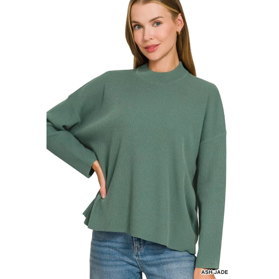 Zenana Viscose Sweater Top & Pants Set Apparel and Accessories